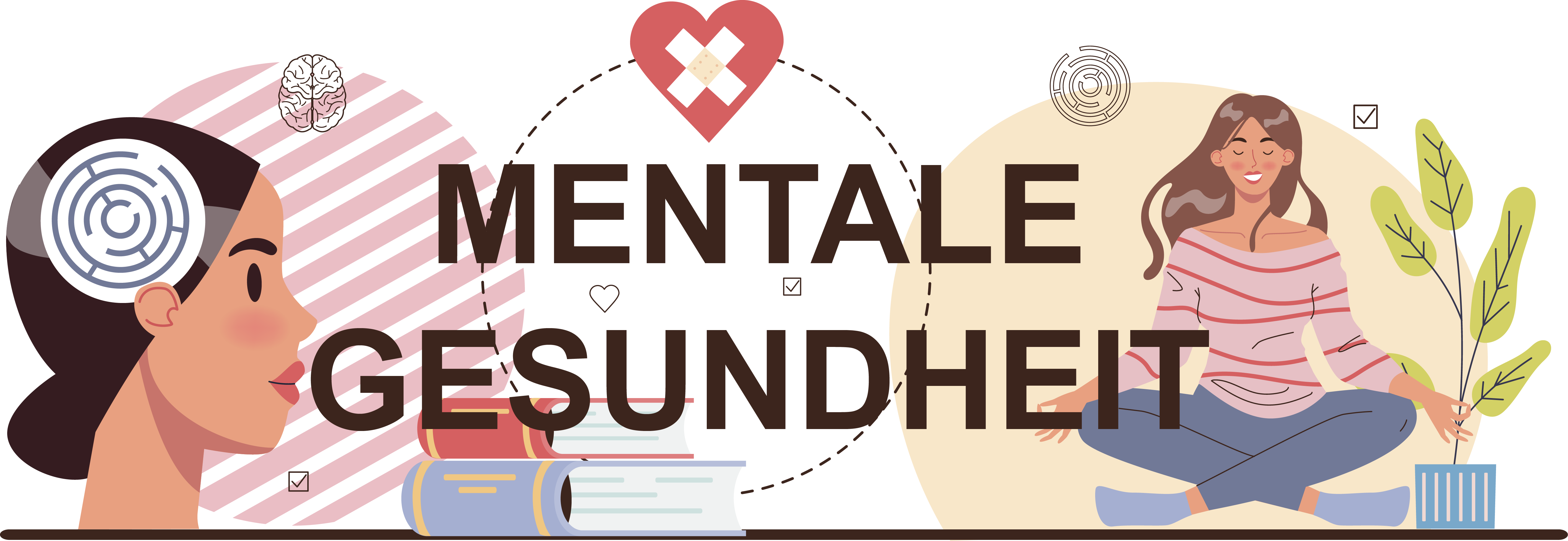 Illustration über mentale Gesundheit